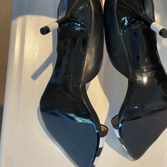 Zara black and white striped heels - Picture 3 of 3